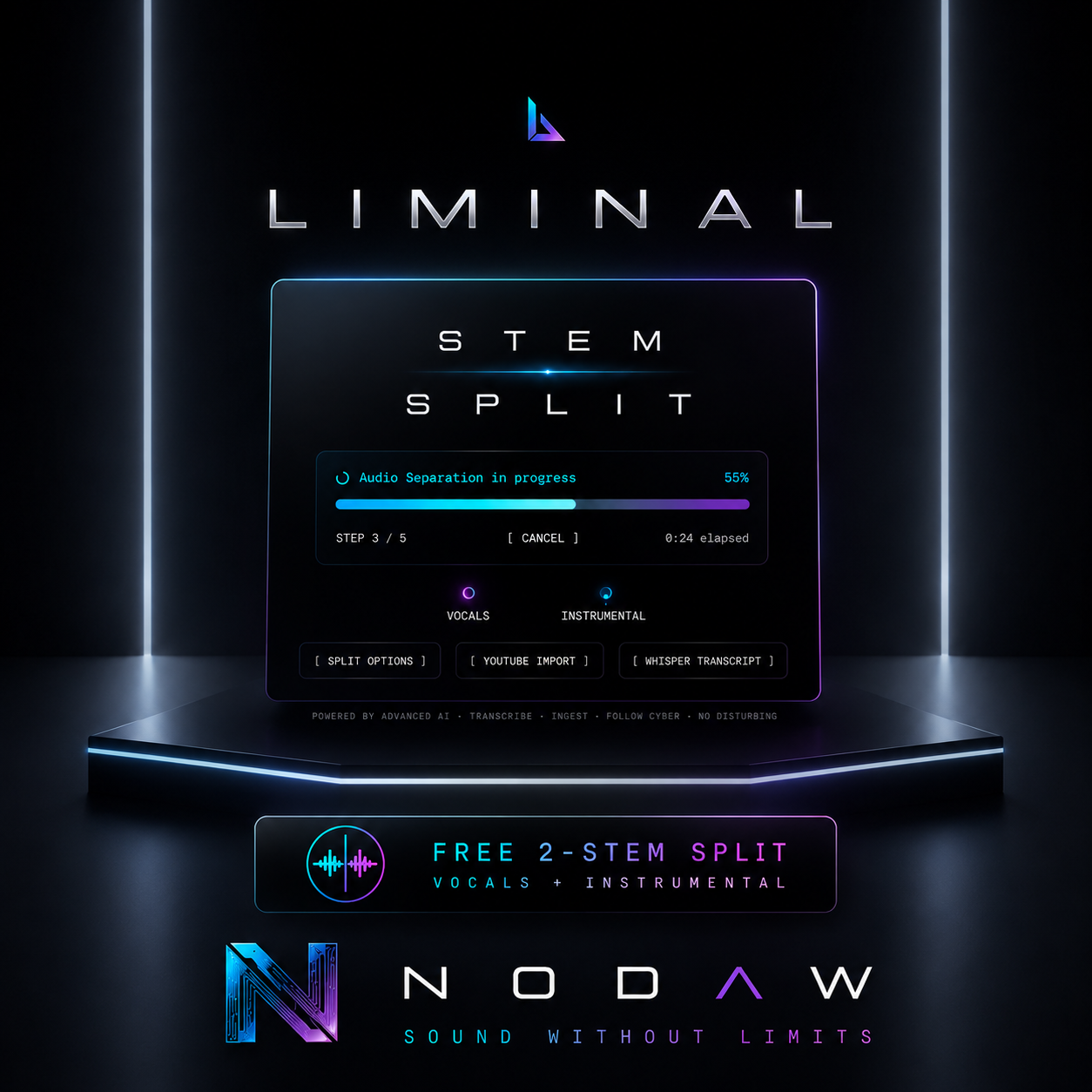 Liminal™ AI Stem Splitter — Local Vocal & Instrument Separation (Windows)